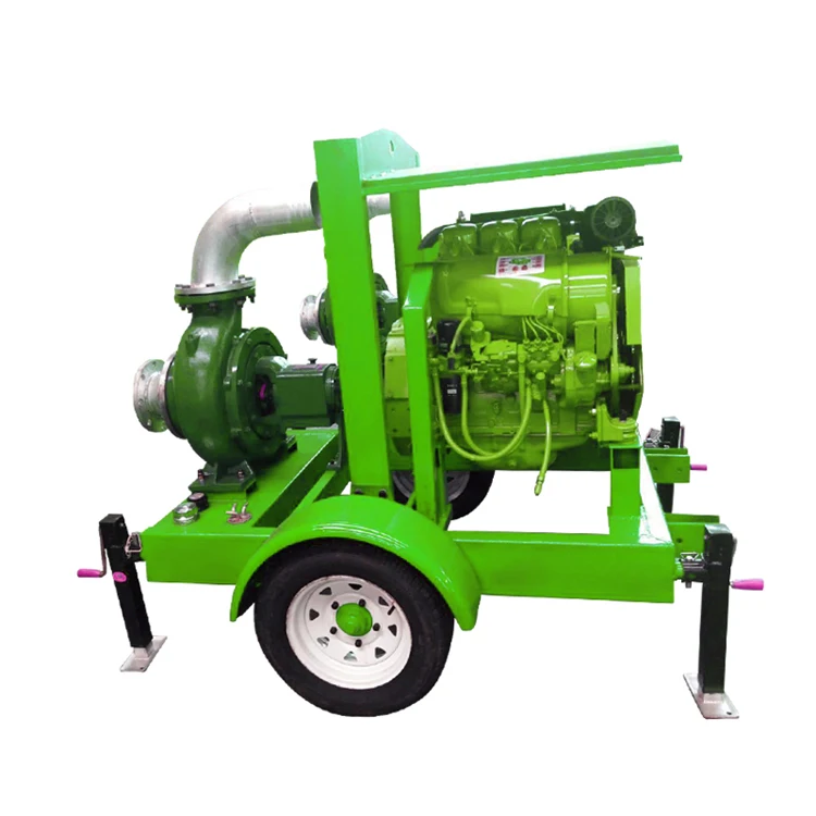 Mobile type  centrifugal  8 inch Deutz diesel engine water pump for irrigation
