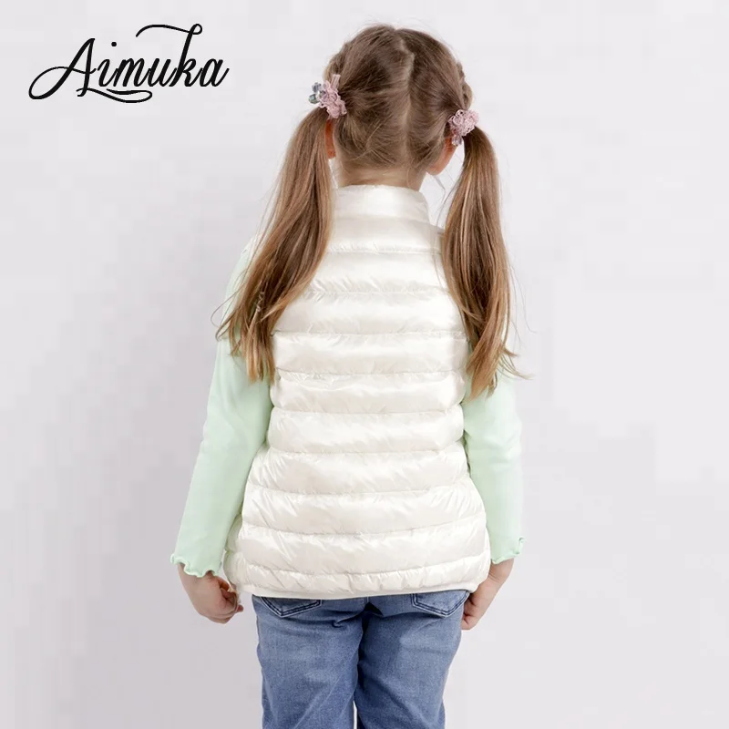 
Winter Vests Wholesale Candy Colors New Kids Down Vests 