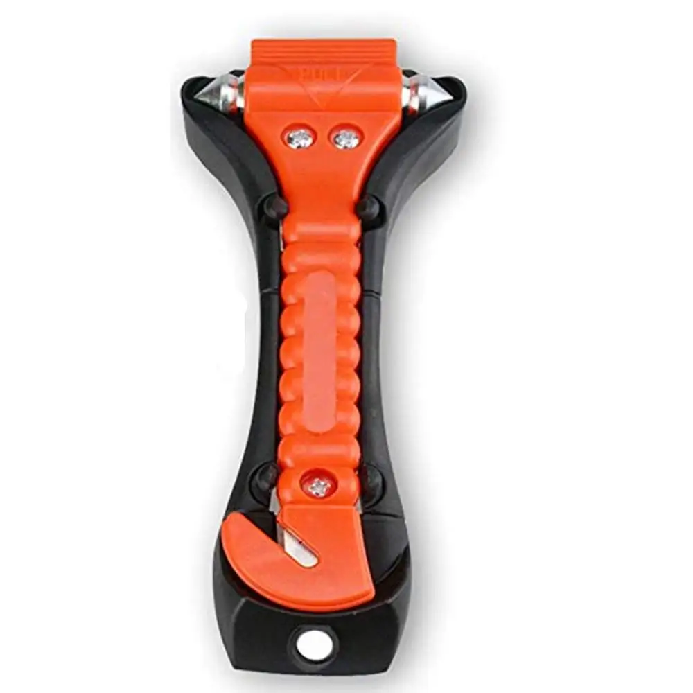 Car Safety Hammer With Carbide Tip Emergency Vehicle Escape Tool Seat Belt Cutter - Auto Window Glass Breaker