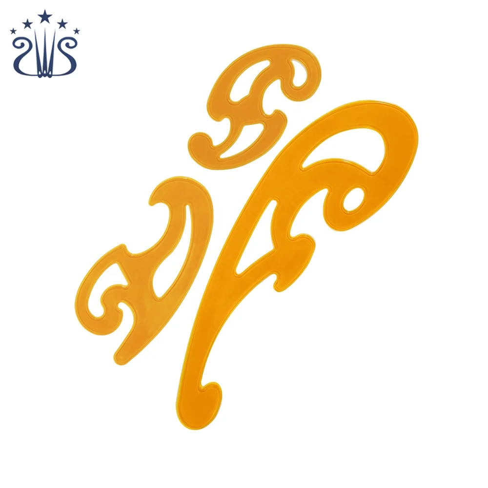 Высококачественная линейка для рисования с изгибом, 3 шт./компл., облачная линейка для модного дизайна, толщина 3 мм