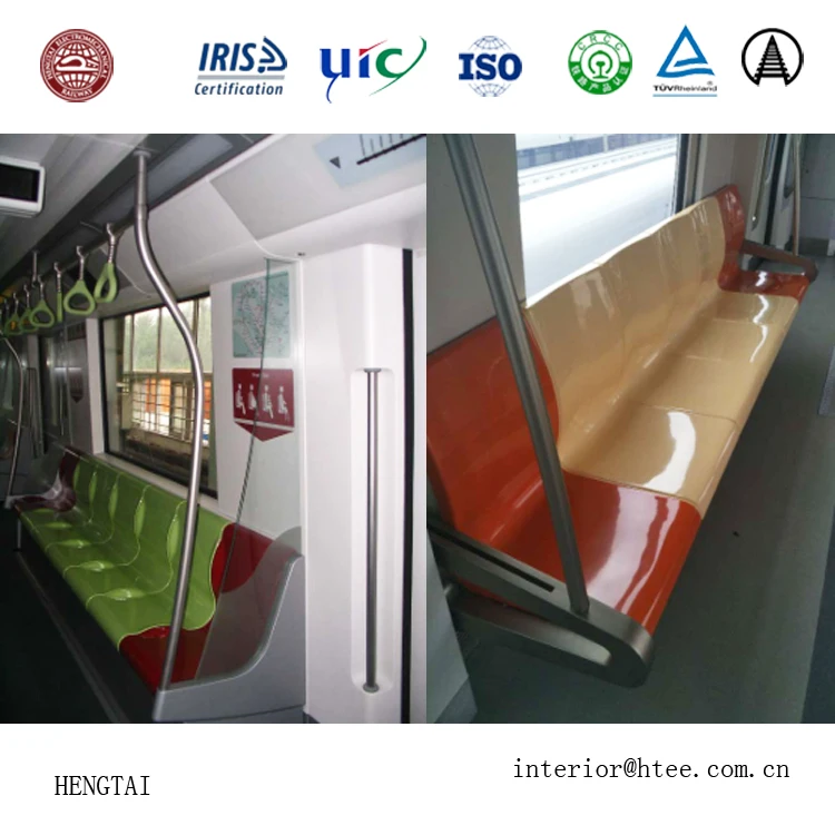 Passenger Bench Seat for Subway Coach with FRP Material