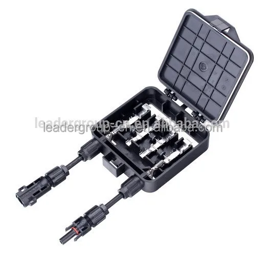 TUV Approved IP65 Waterproof 4 Rails 3 Diode Junction Box with Solar  Connector and Solar Cable Suitable for Solar Panel Solar