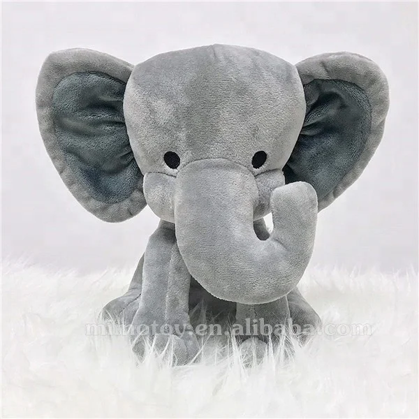 Free Sample Baby Toy Soft Stuffed Animal Plush Elephant With Big Ears LOW MOQ Cheap Custom OEM Grey Elephant Plush Toy Wholesale