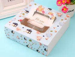 4-6 разделителей для яиц, Подарочная коробка, декоративный чизкейк, Луна, торт, кекс, бумажная коробка с ручкой, ящик, коробка