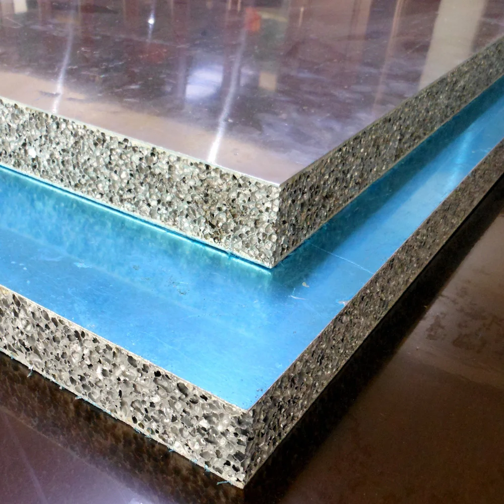 High Stiffness Aluminum Foam Sandwich Panel for Acoustic Material