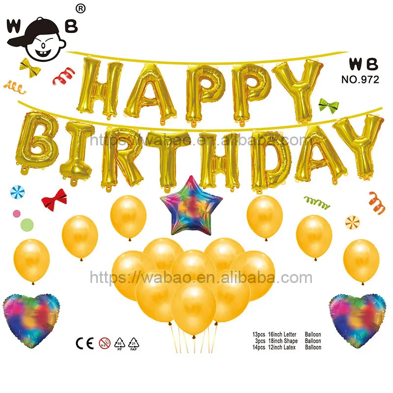 
Wholesale adult child birthday aluminum latex ballon decoration inflatable ballon 