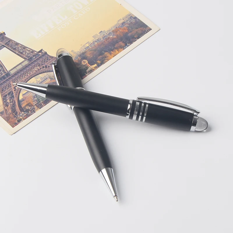 Promotional black ball pens custom pen with laser/engraved logo