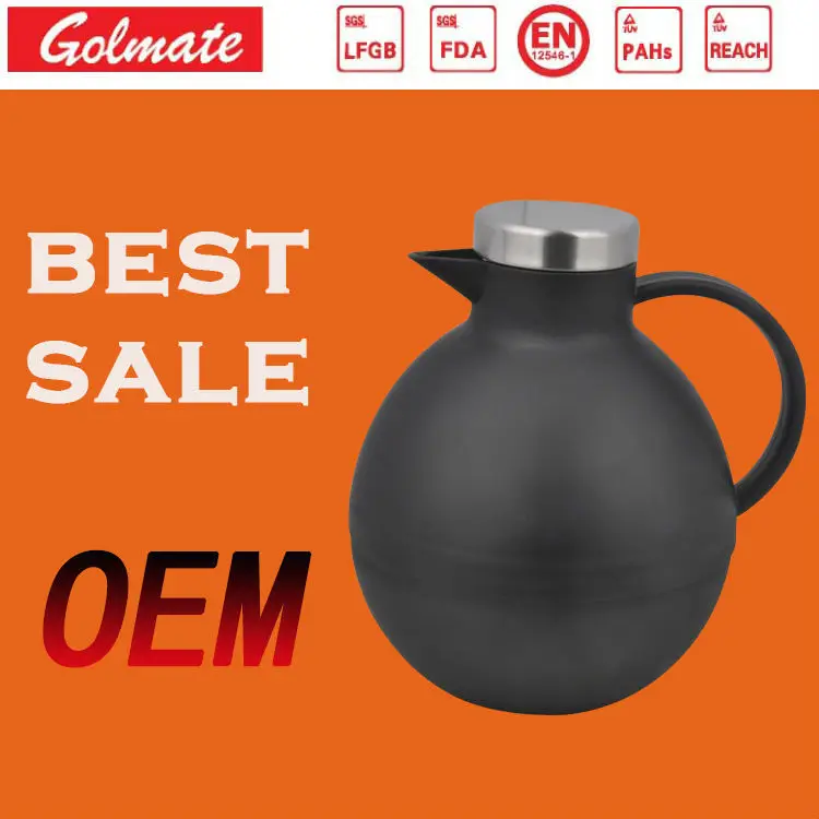 PLASTIC GLASS LINER INSULATED THERMOS GLASS REFILL THERMAL VACUUM JUG COFFEE POT TEAPOT WATER JUG 1.0L