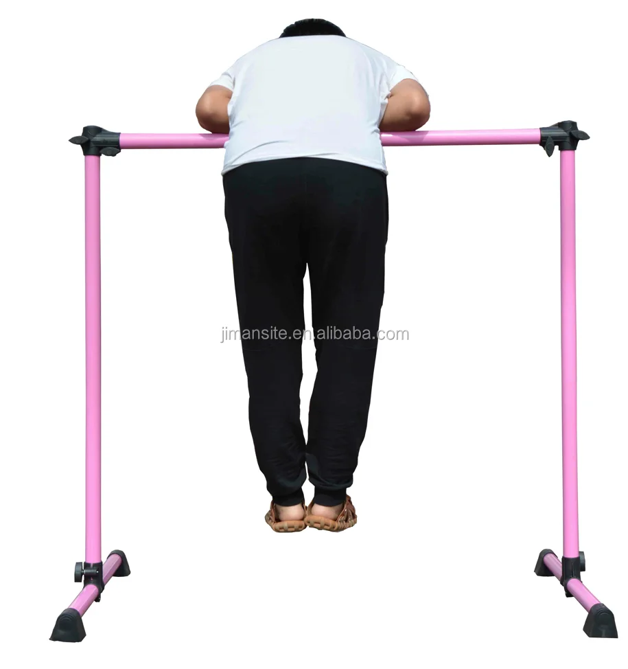 Powder coated gymnastic portable ballet barre dance height adjustable bar for home club trainingtraining