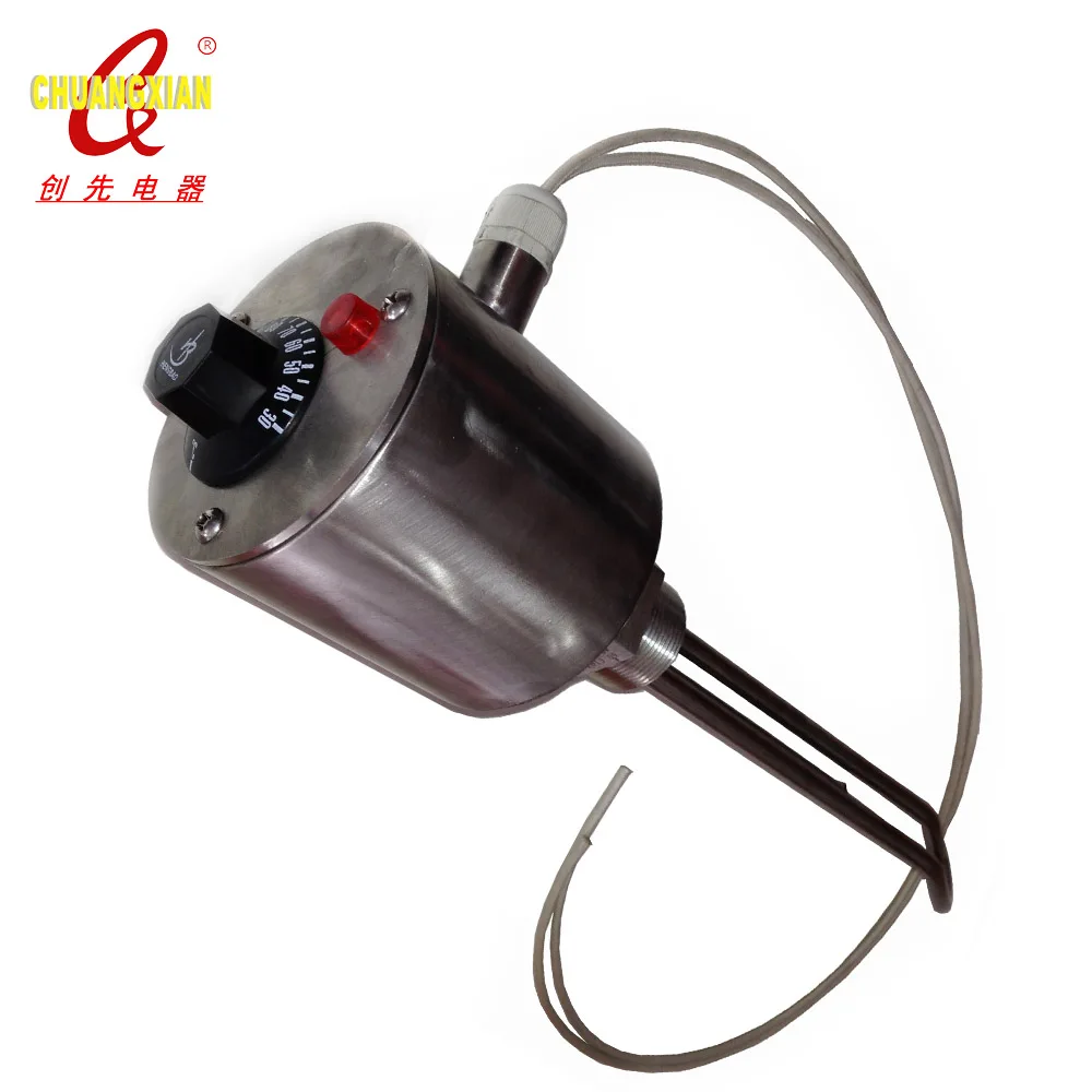 TZCX direct manufacturer stainless steel electric tubular immersion heater with thermostat heating element