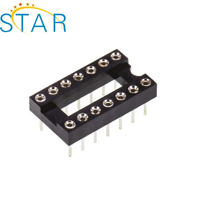 Заводская поставка SMT 2 54 мм шаг 8 контактов Dip Круглый контактный разъем IC Pcb