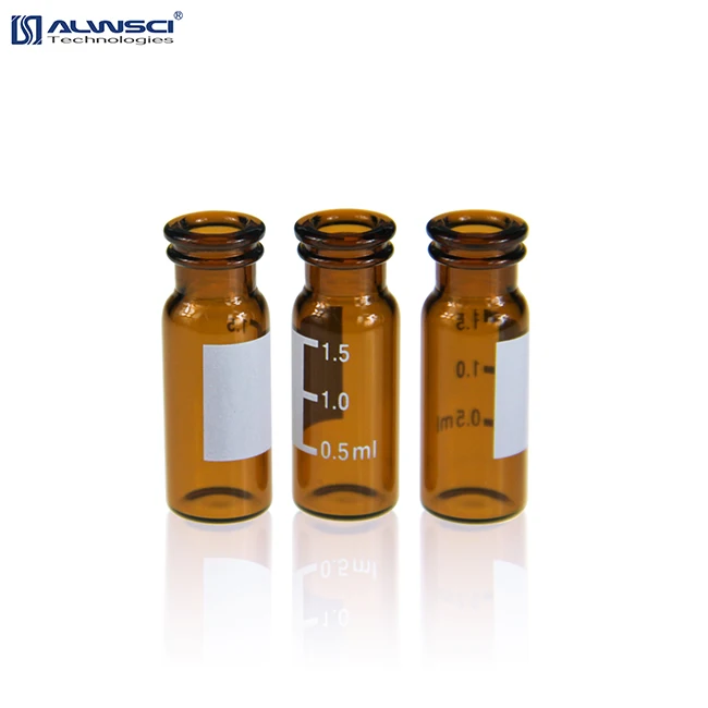 2ml small gas chromatography snap sample bottle hplc vials glass