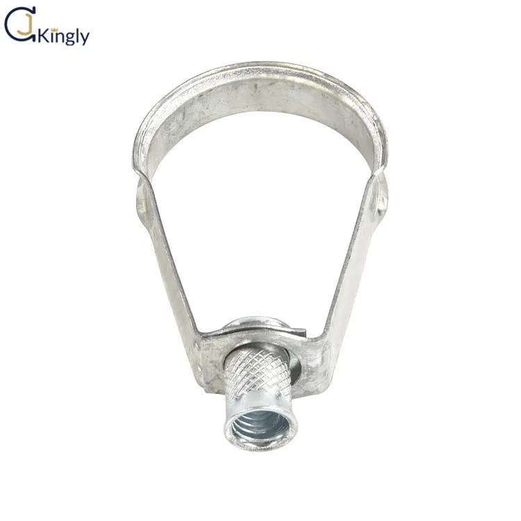High quality 3/8-16 UNC Swivel Steel sprinkler loop pipe hangers clevis clamp hanger