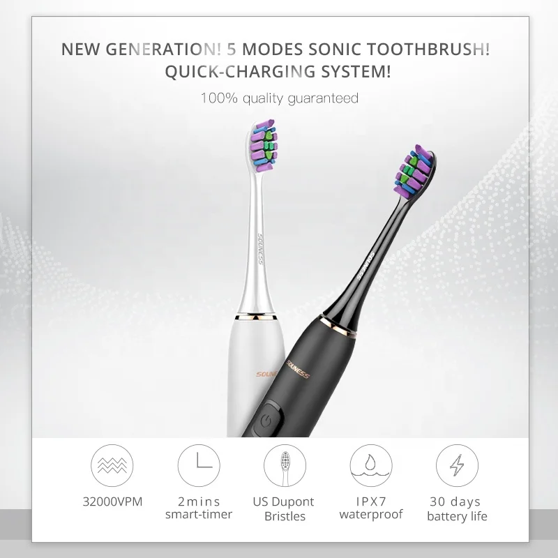 Factory Direct Rechargeable Electric Toothbrush SN903 Deep Clean Toothbrush With 5 Modes Personalized