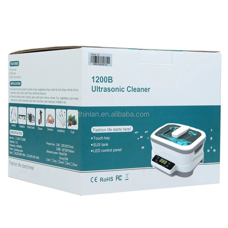 Home Cleaning Appliance Digital Ultrasonic Cleaner for Washing Vegetable Fruit JP-1200 Digital Denture Ultrasonic Washer