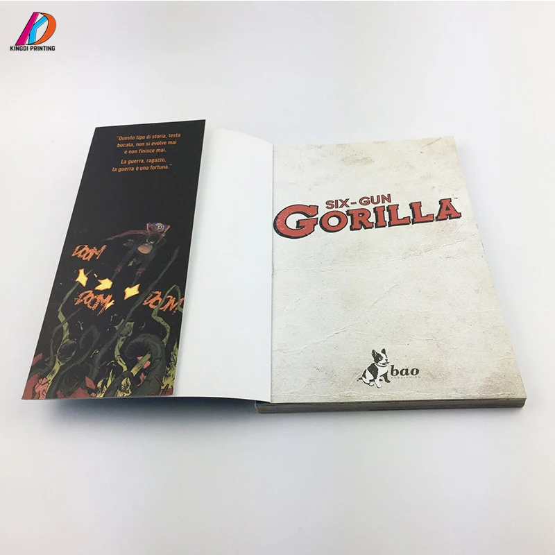 Custom Perfect Binding Coloring Painting Comic Book For Children