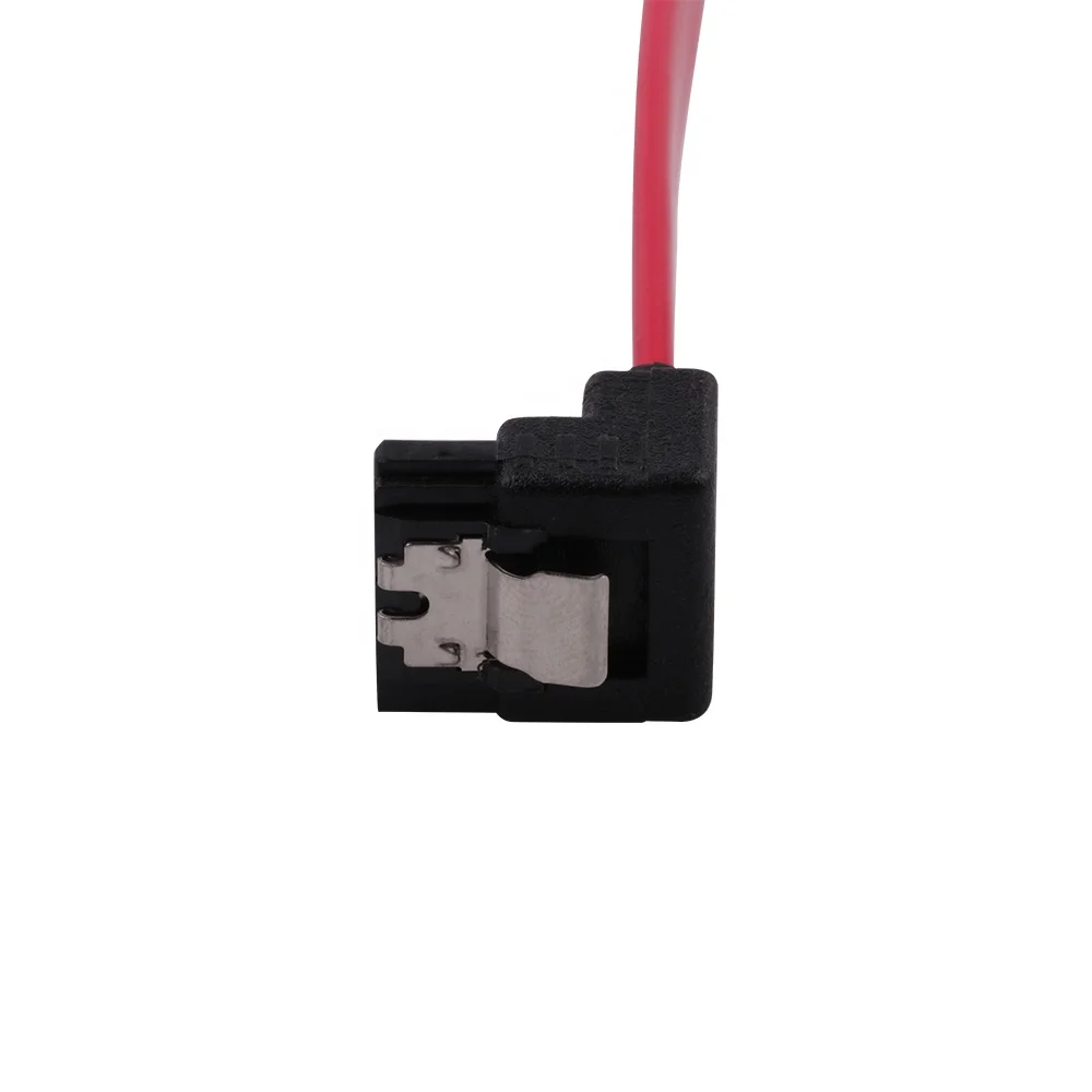 SATA III cable SATA 3.0 cable red straight to right-angle applicable to all SATA interface for computer HDD