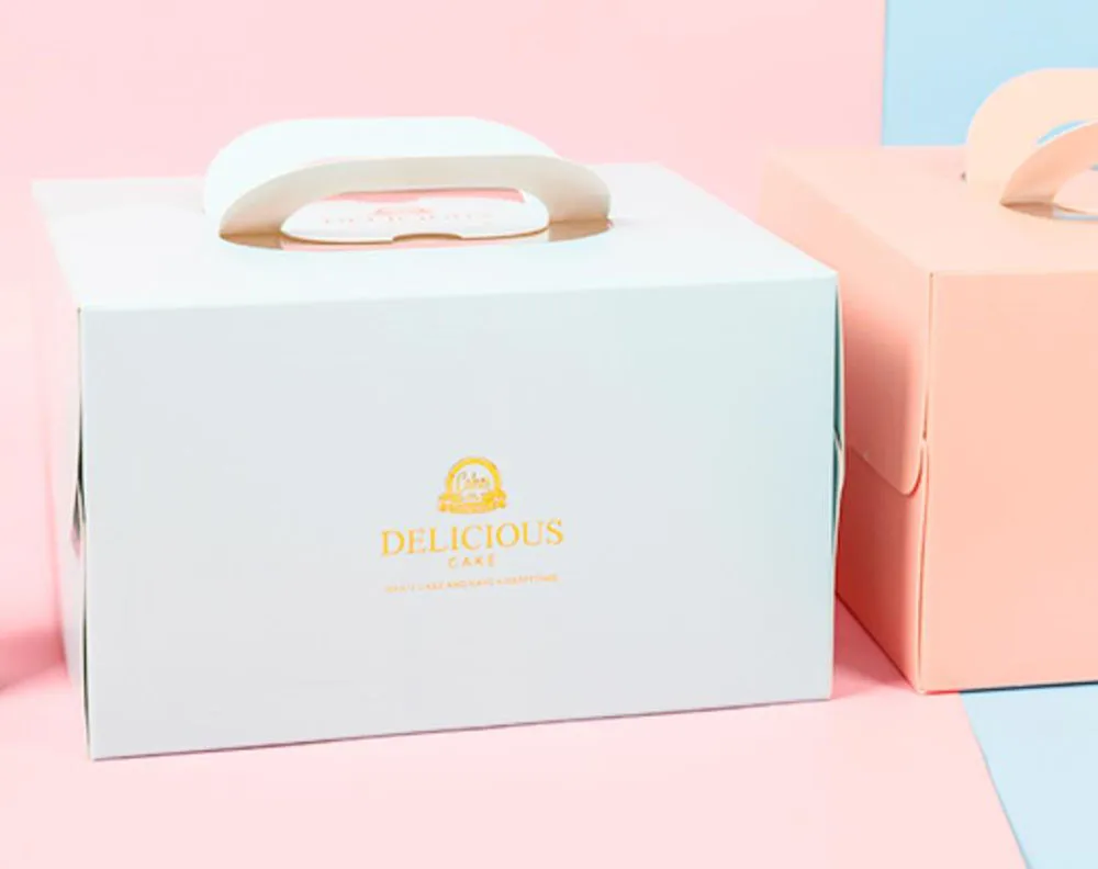 custom cardboard bakery boxes cake box with food grade paper