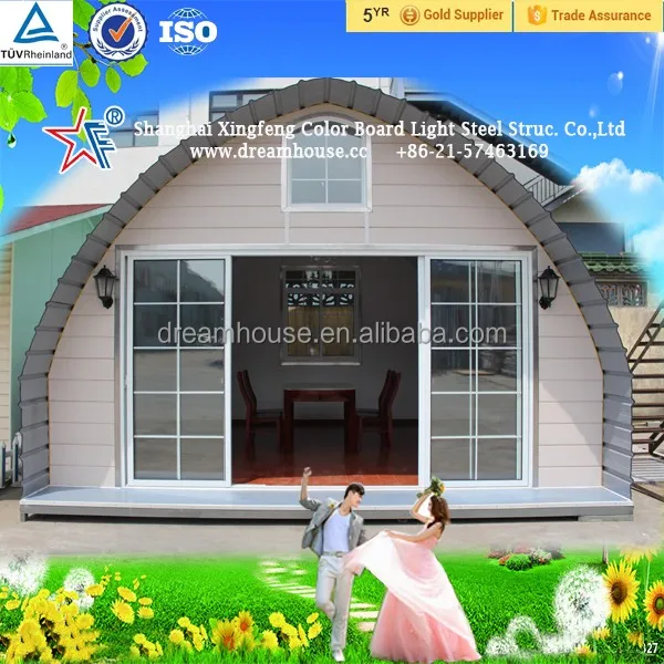 uruguay prefabricated residential houses/export glass wool houses prefab house dome design