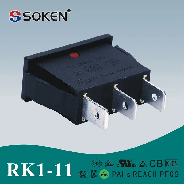 Rk1-11 RoHS вкл выкл вкл 3 контакт. перекидной переключатель с ul 16a 250 В AC