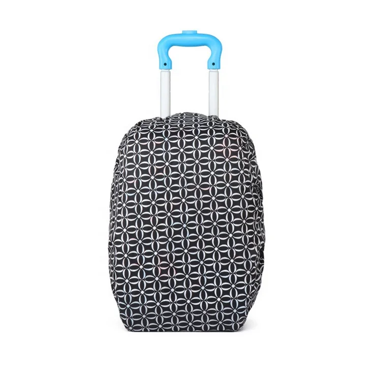 Fashion Waterproof Suitcase Protective Travel Plastic Luggage Cover With Custom Logo