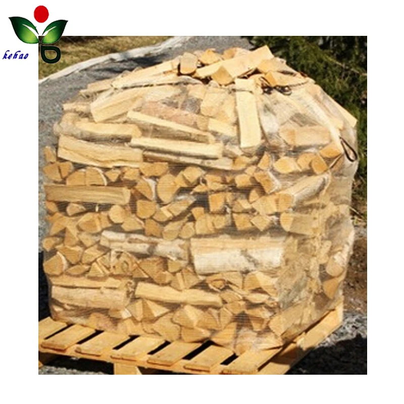 PP firewood mesh bag with rack 800-firewood oak firewood 40l bag approx 16kg