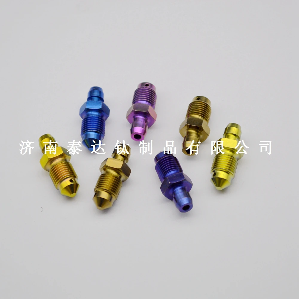Jntitanti Custom High Performance Gr.5 Titanium Alloy Ti-6Al-4V Bleed Bolts Bleed Screw Titanium Nipple