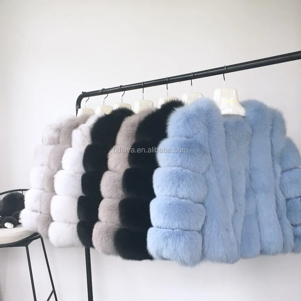 Short Style Whole Skin Lady Winter Fur Coat Fox Cheap Fur Coats