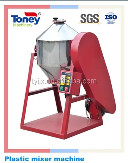 
Rotary mixer for dry plastic powder mix 