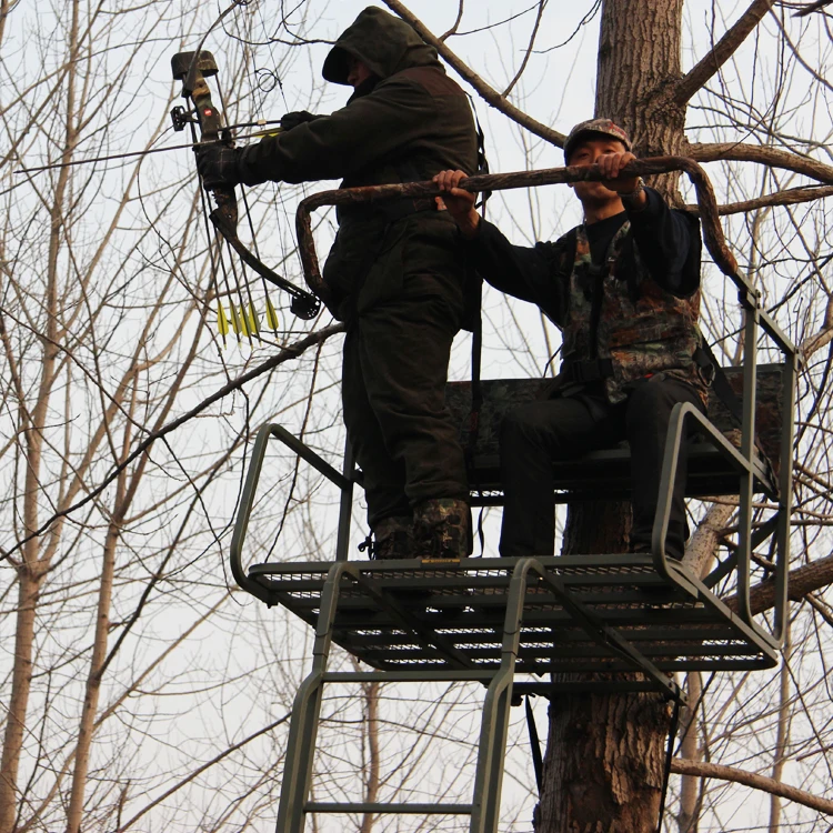 Cheap simple Climbing treestand ladderstands for two men other Auxiliary hunting supplies