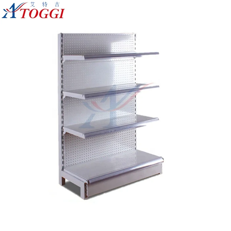 durable supermarket cosmetic steel shelves rack