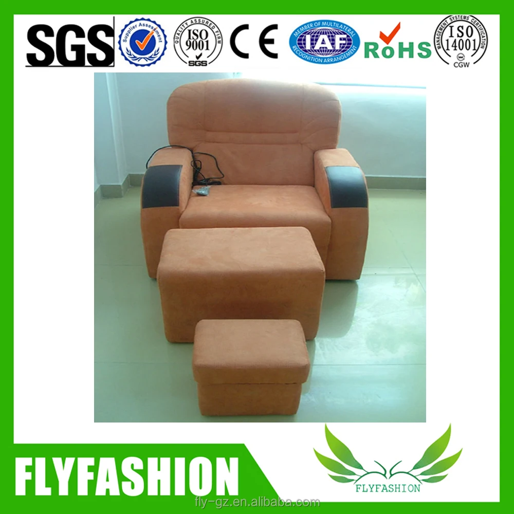 Guangzhou factory supply black Pedicure Spa chair Footbath sofa for sale OF-72