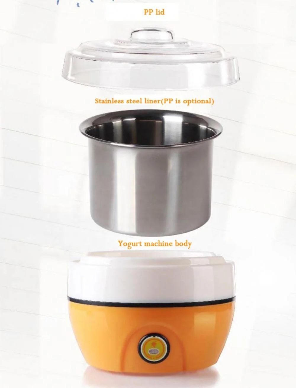 CE approved kitchen appliance plastic or stainless steel liner curd maker