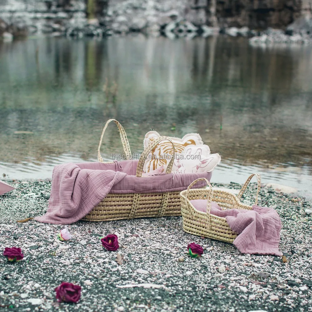 baby moses basket bassinet cotton Comfortable Newborn Portable Moses Baby Basket Bassinet For babies