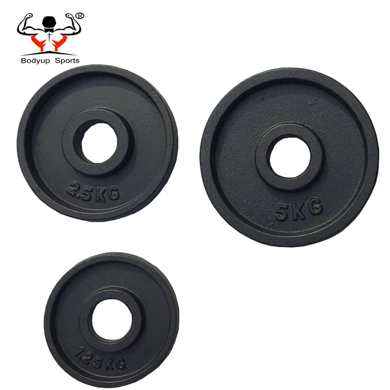 Black Or Gray Painting Cast Iron Weightlifting Weight Plate