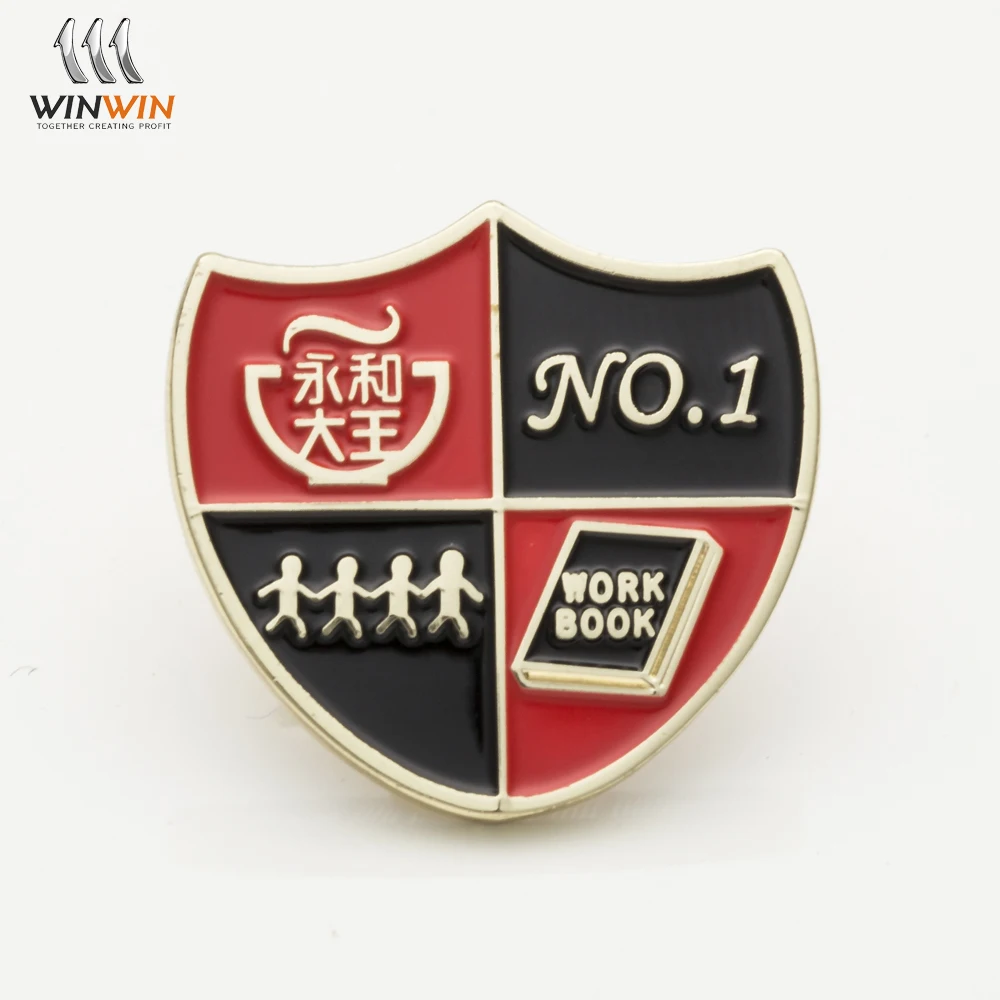 different shape/metal/custom logo/backside pattern/sand bottom/nickel/imitation gold/soft enamel lapel pin badge