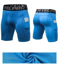 Custom logo Low moq tight men running gym shorts compression shorts