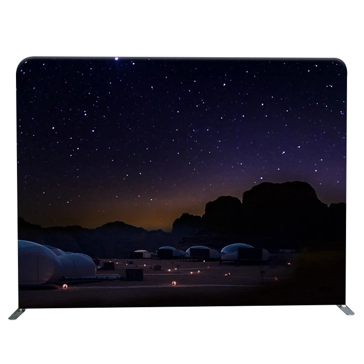 trade show studio backdrop tension fabric wall tv backdrop design