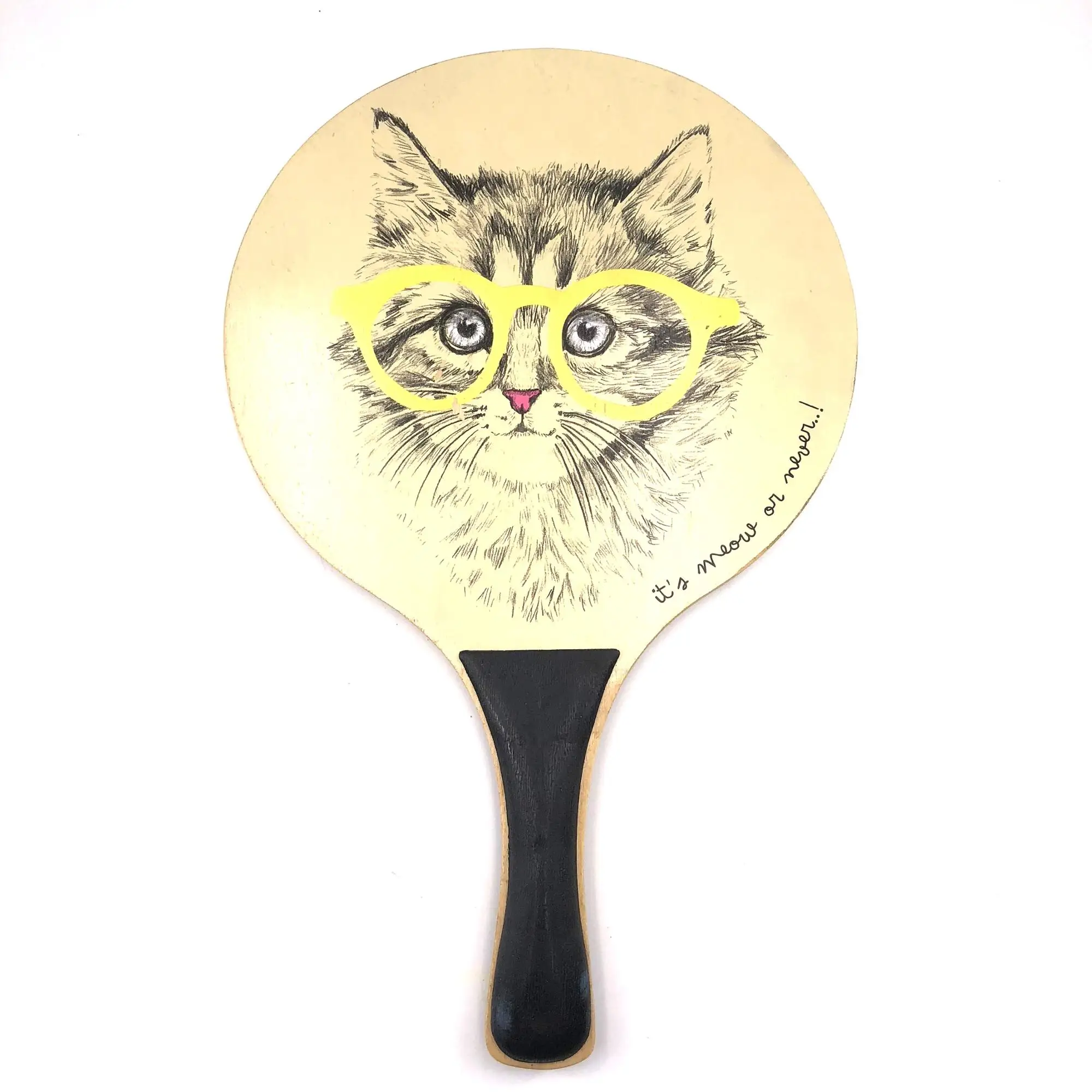 
Factory price wooden beach toys tennis paddle racket for beach summer game 