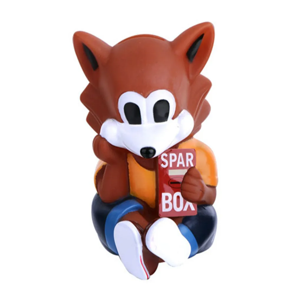 
Hot-selling Custom Piggy Bank Fox Shaped LED Light Piggy Coin Bank 
