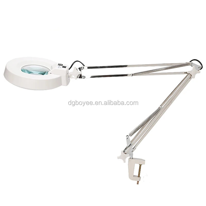 Светлое белое стекло/Голубое увеличительное стекло от/LT 86A LED/флуоресцентная настольная Лупа с зажимом лампа увеличением