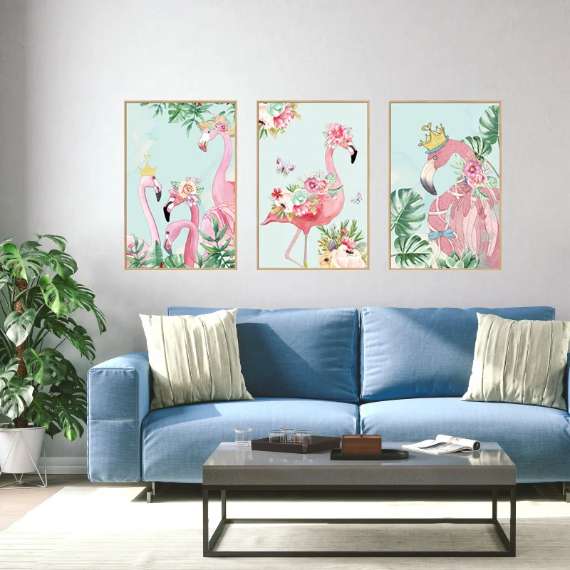 SK9315 Flamingo Livingroom Animal Wall Sticker