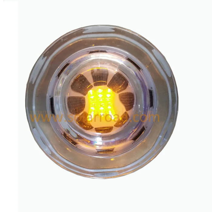 
SOLARROAD RS-711 Tempered Glass LED Solar Road Stud Reflector 