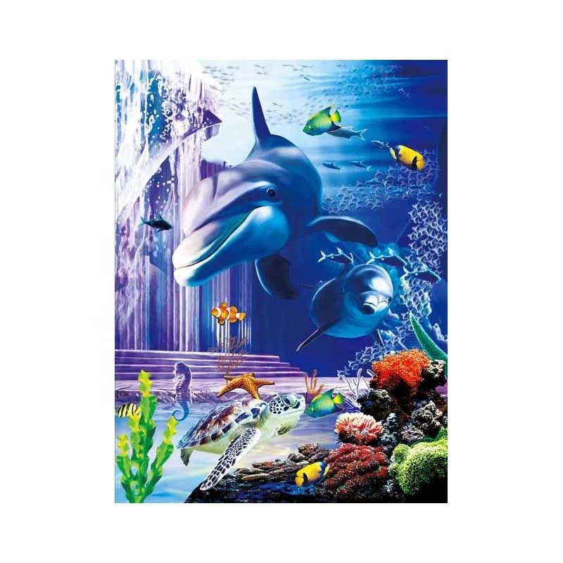 Souvenir of 3D lenticular dolphin picture for home decoration by China supplier