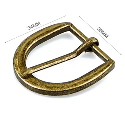 Factory Cheap Antique Brass Nickel-free Alloy Belt Buckle with Pin for Belts and Bags
