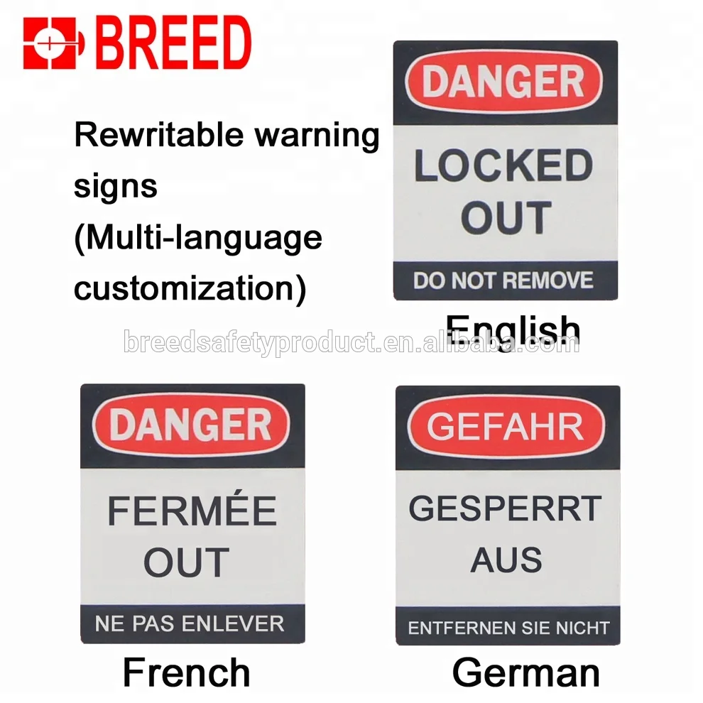 Lockout Safety Padlock LOTO Padlock 4mm SUS Shackle