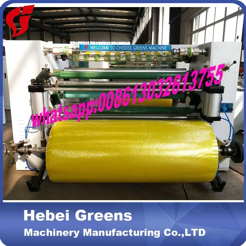 high speed four shafts bopp tape slitting machine factory