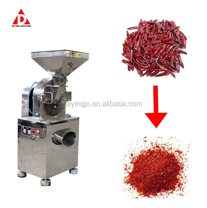 Hot Red Chili Black Pepper Spice Vanilla Fritillaria Medlar Powder Milling Grinder Making Mill Miller Machine