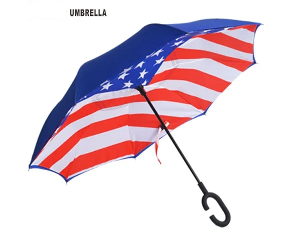Easy auto open close foldable reverse inverted umbrella