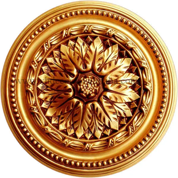 
Antique gold sun flower fluted daisy 400mm dia ceiling rose 